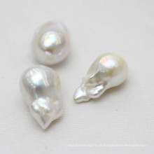 13-15mm Aaaa Quality White Baroque Nucleated Loose Pearls Wholesale